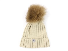 Huttelihut sand alpaca pompom hat